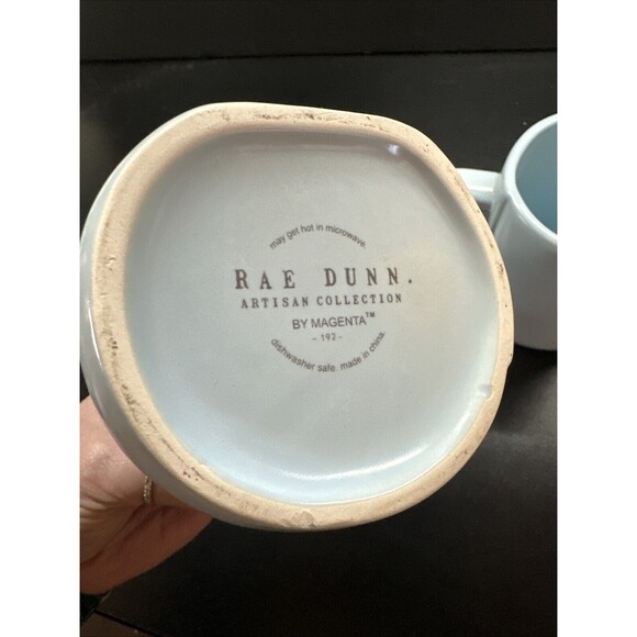 Rae Dunn “SOMETHING BLUE - I DO” Mug Set - Picture 6 of 7